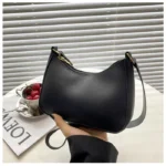 Black Half Moon Crossbody Bag