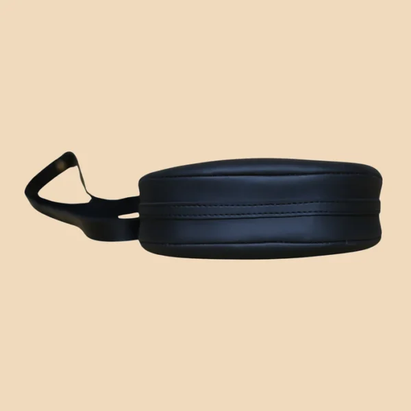 Classic Black Half Moon Crossbody Bag - Image 4