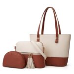 Dream White and Pink 3 Piece Handbag